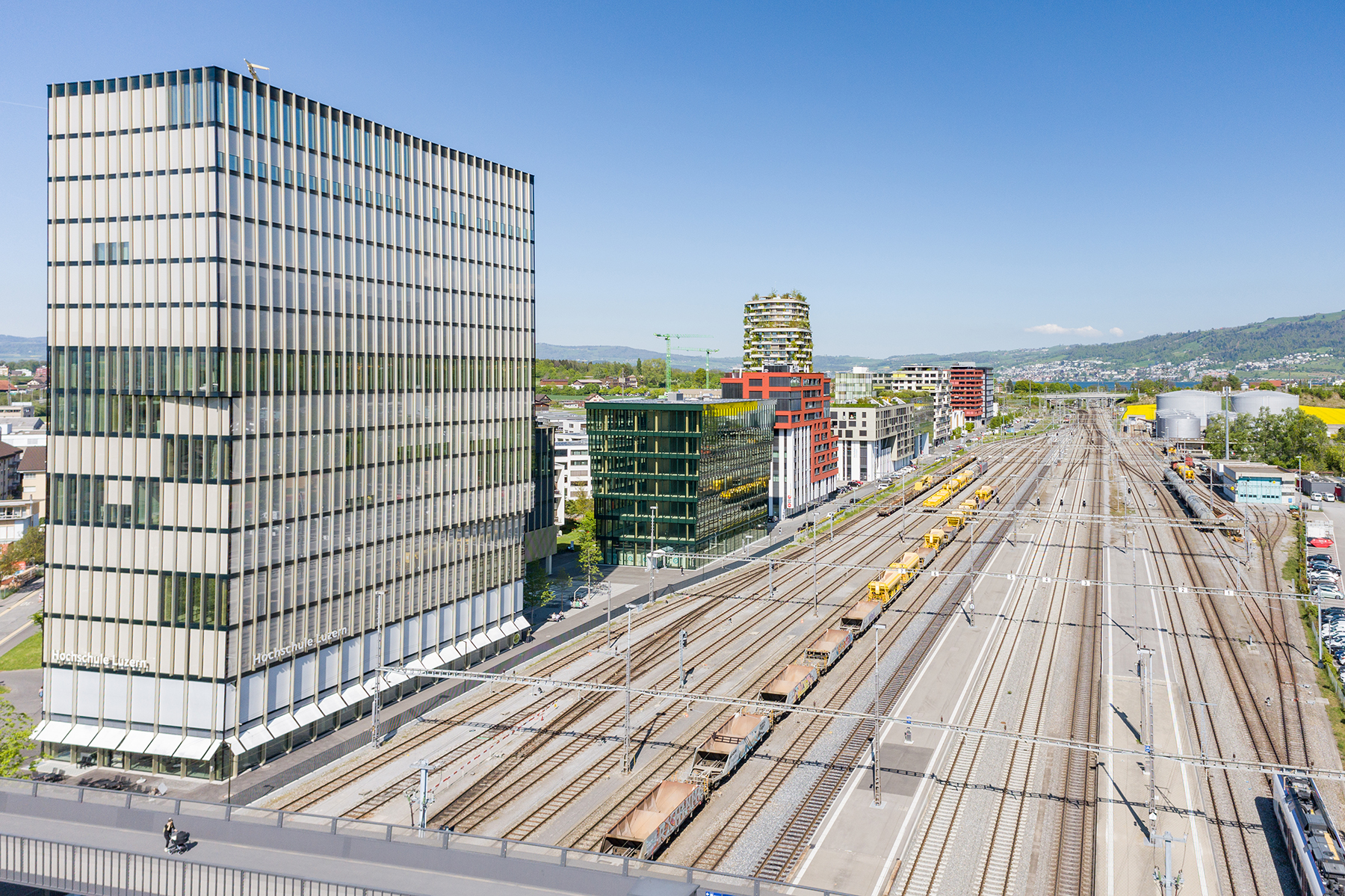 Zug Estates Suurstoffi Drohnenaufnahme